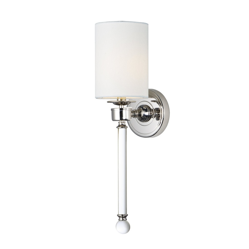 Lucent One Light Wall Sconce in Polished Nickel