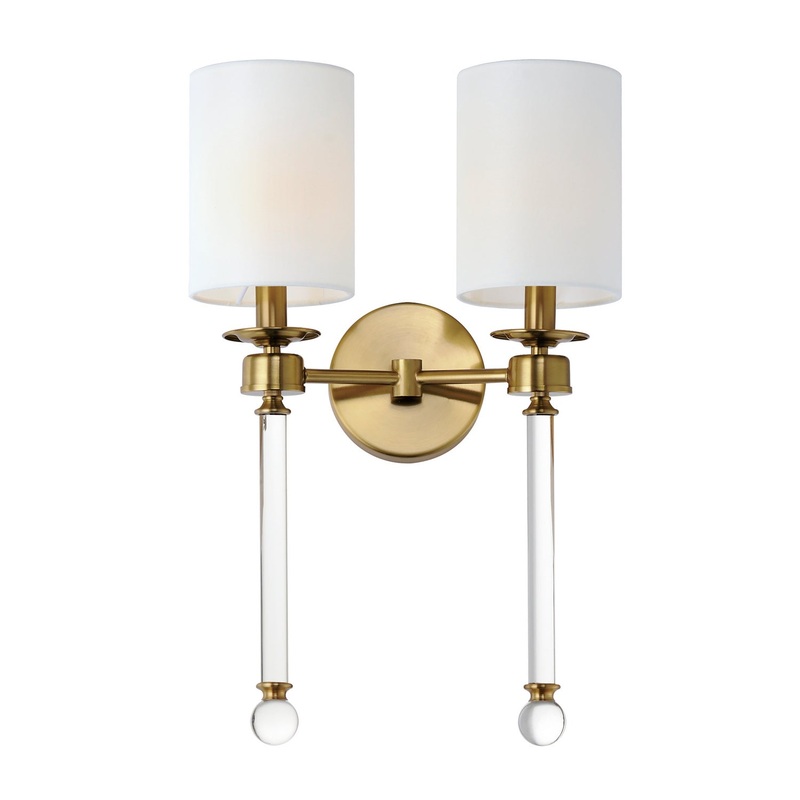 Lucent Two Light Wall Sconce in Heritage