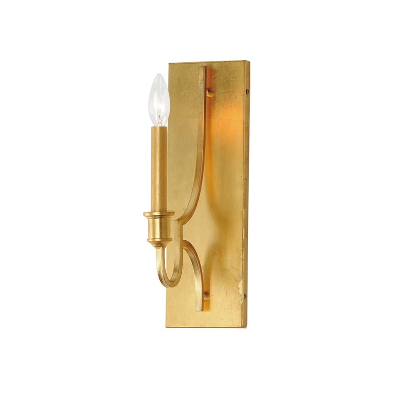 Normandy One Light Wall Sconce in Gold Leaf