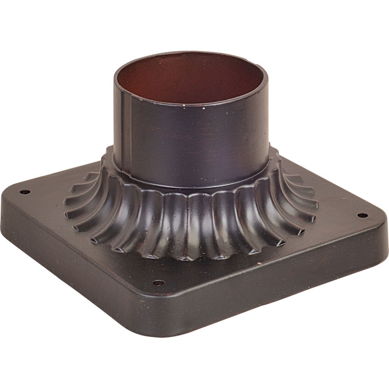 Outdoor Essentials - 200x Outdoor Essentials Cast Pier Mount in Oil Rubbed Bronze
