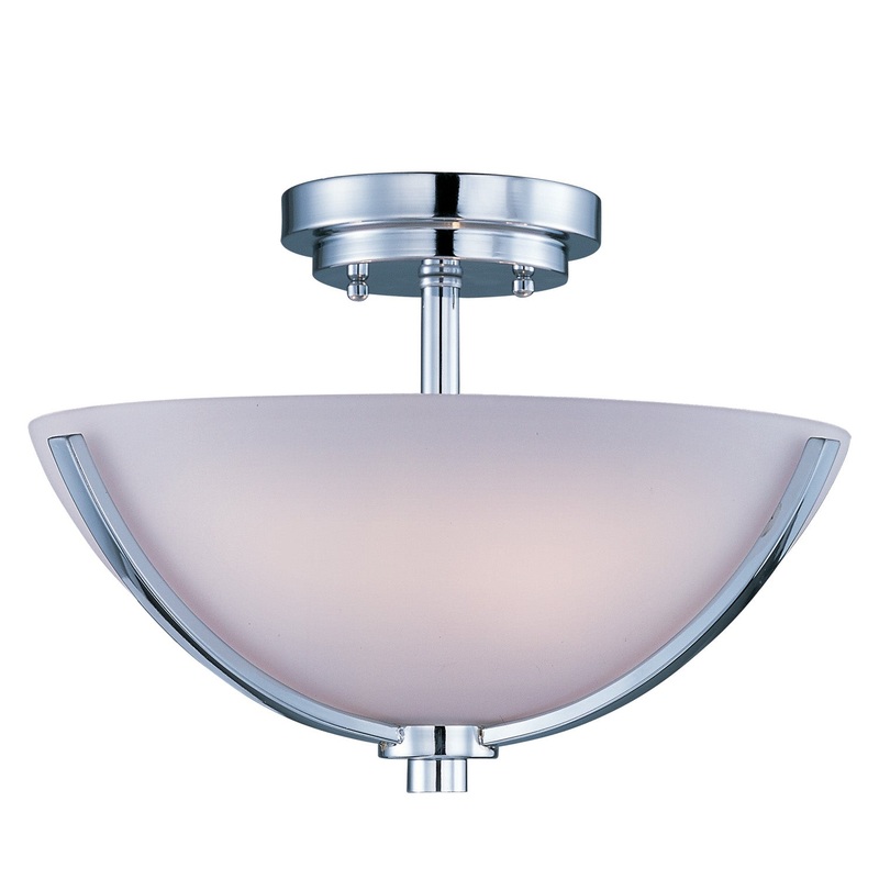 Rocco Three Light Semi-Flush Mount in Polished Chrome
