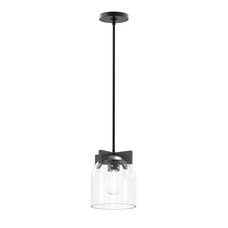 Scoop One Light Pendant in Black