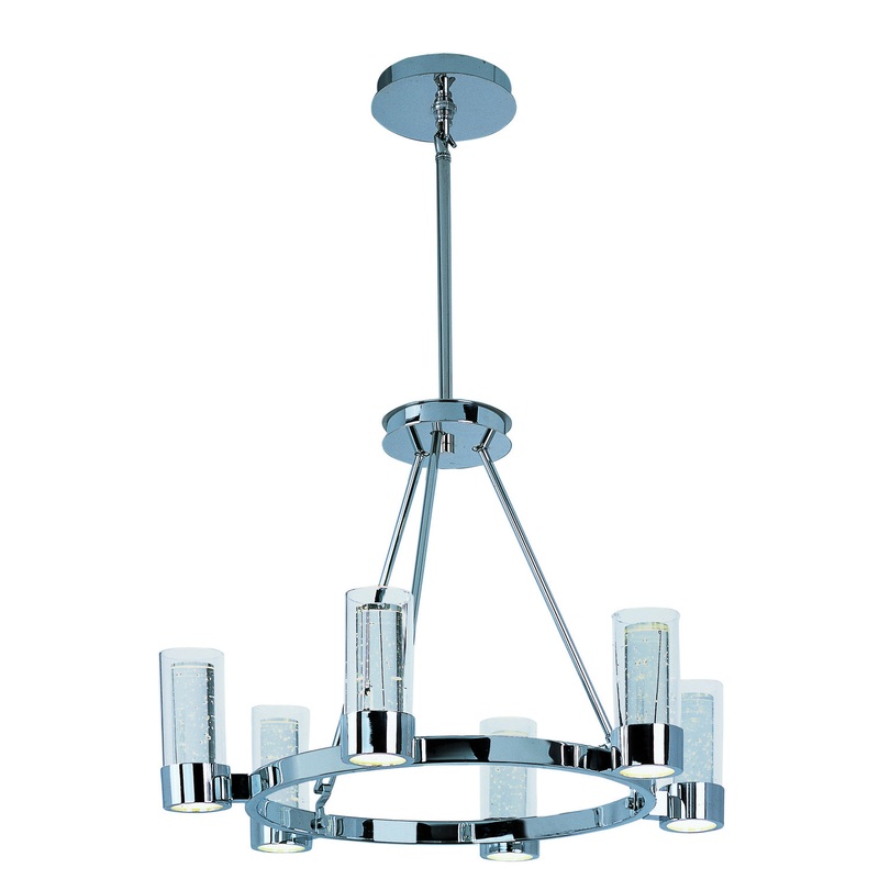 Sync LED Chandelier in Polished Chrome