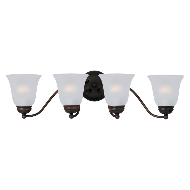 Basix Four Light Bath Vanity in Oil Rubbed Bronze