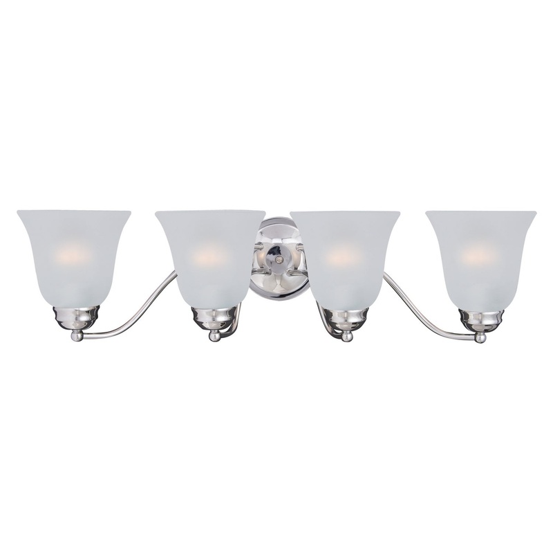 Basix Four Light Bath Vanity in Polished Chrome