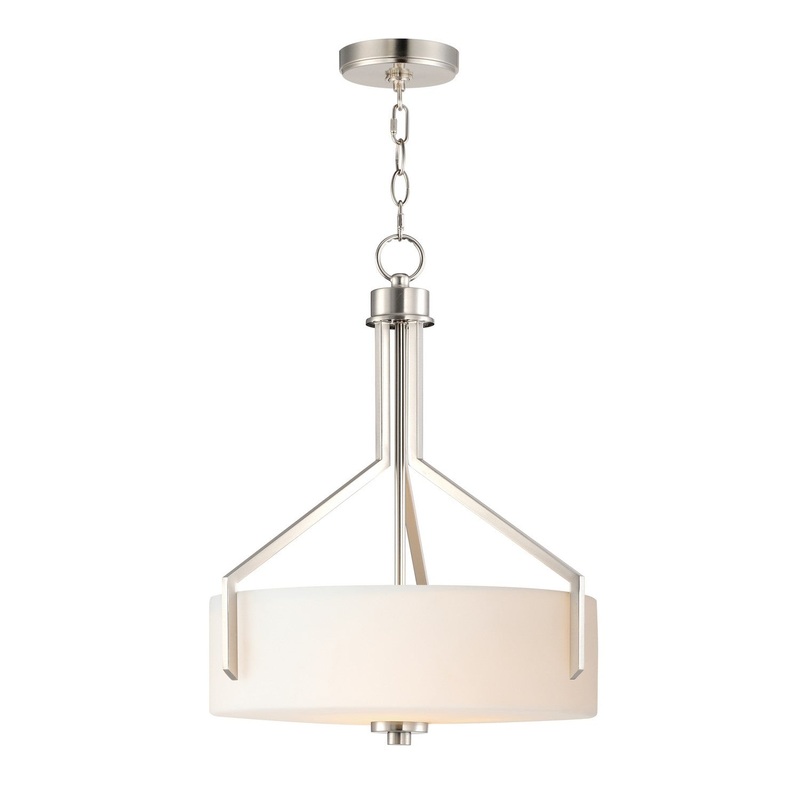 Dart Three Light Pendant in Satin Nickel