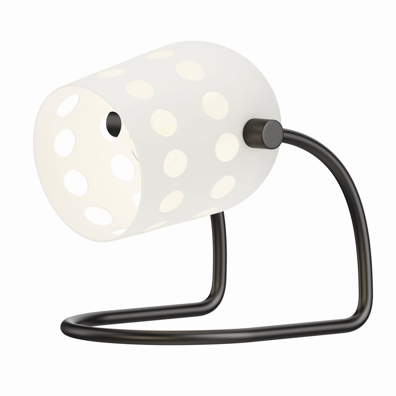 Dottie One Light Desk Lamp in Black
