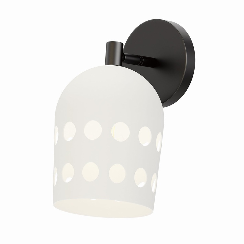 Dottie One Light Wall Sconce in Black