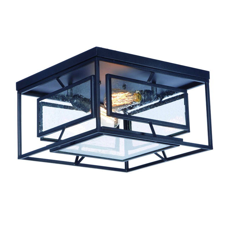 Era Two Light Flush Mount in Black