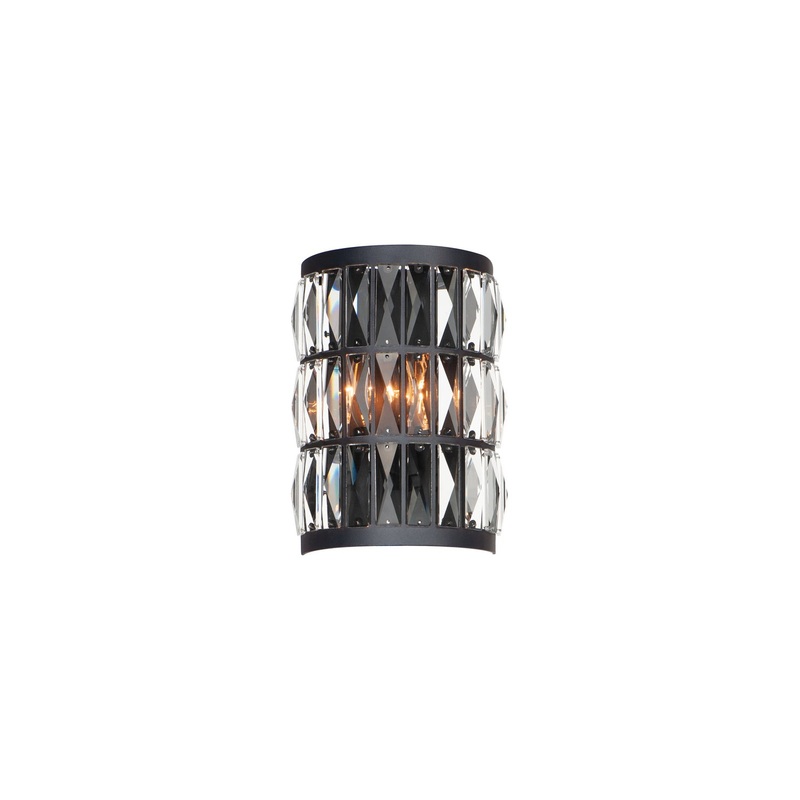 Madeline Two Light Wall Sconce in Black