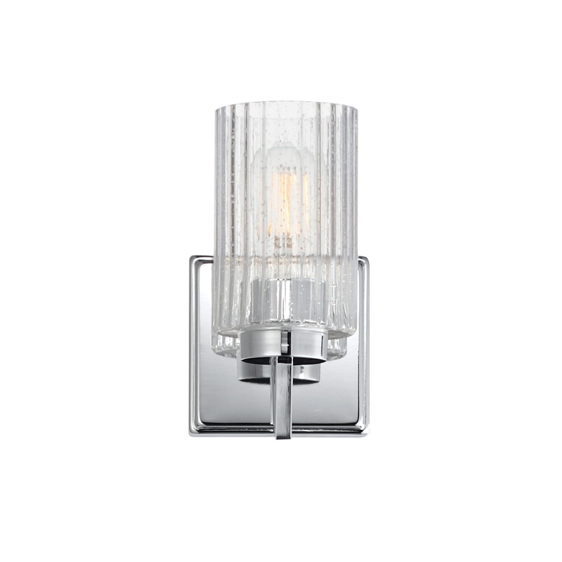 Rigata One Light Wall Sconce in Polished Nickel