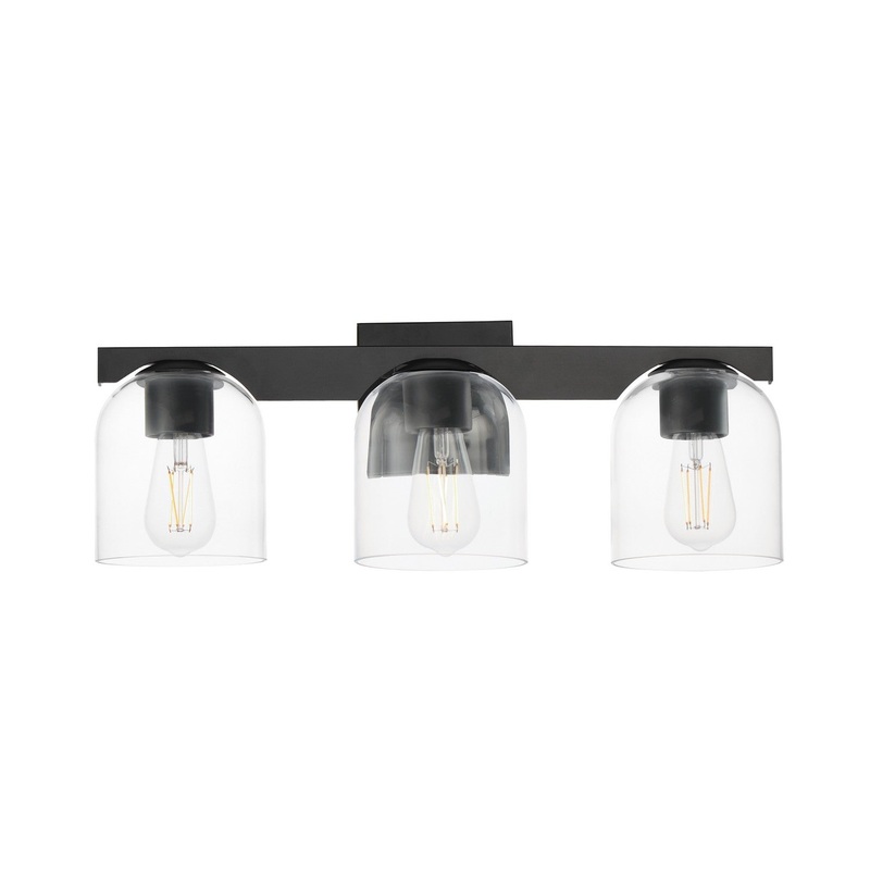 Scoop Three Light Bath Vanity in Black