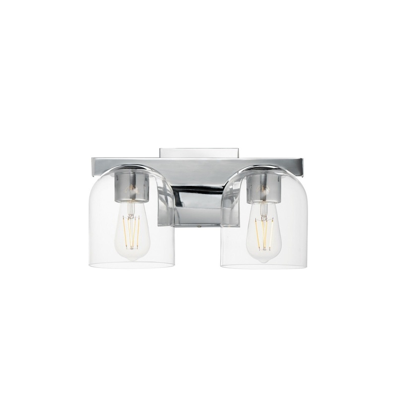 Scoop Two Light Bath Vanity in Polished Chrome