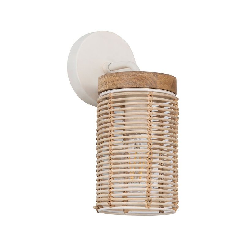 Vannerie One Light Wall Sconce in Ecru