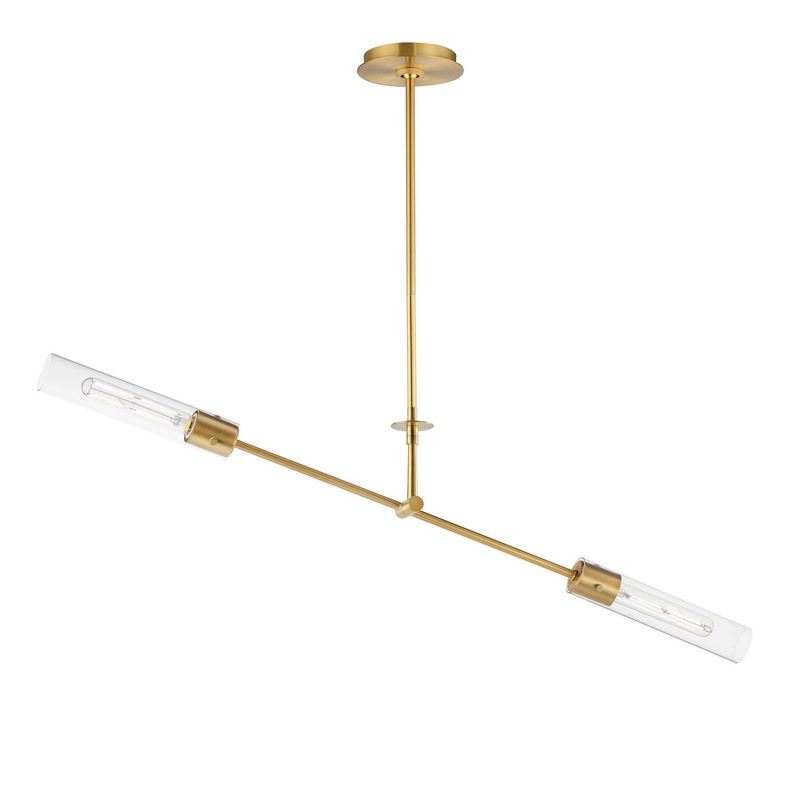 Equilibrium LED Pendant in Natural Aged Brass