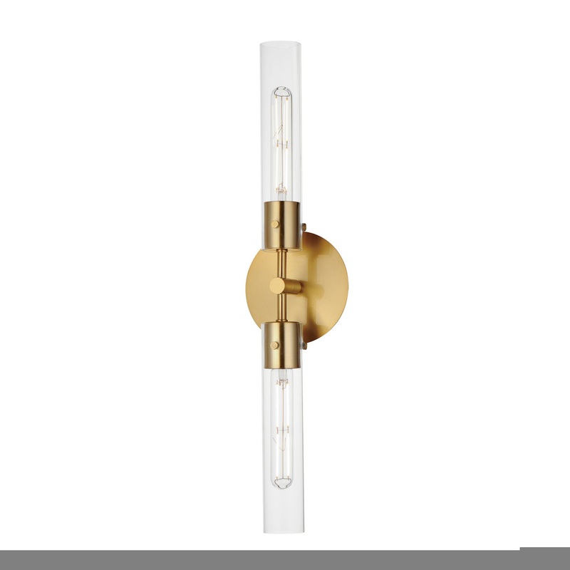 Equilibrium LED Wall Sconce in Natural Aged Brass