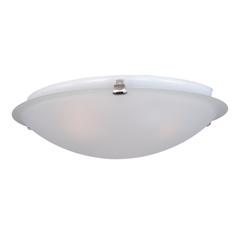 Malaga Two Light Flush Mount in Satin Nickel