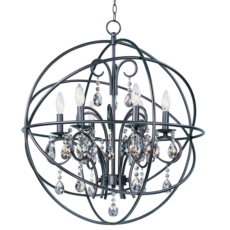 Orbit Six Light Pendant in Oil Rubbed Bronze