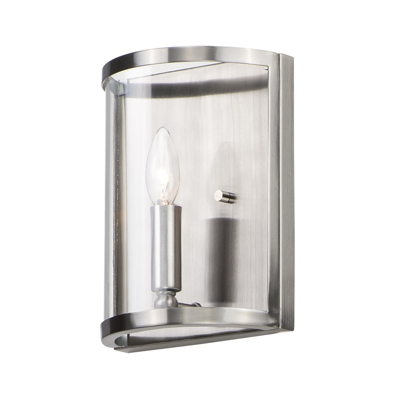 Sentinel One Light Wall Sconce in Satin Nickel