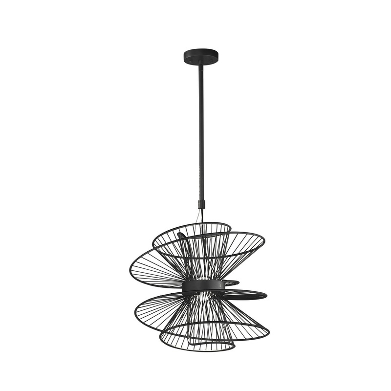Zeta LED Pendant in Black