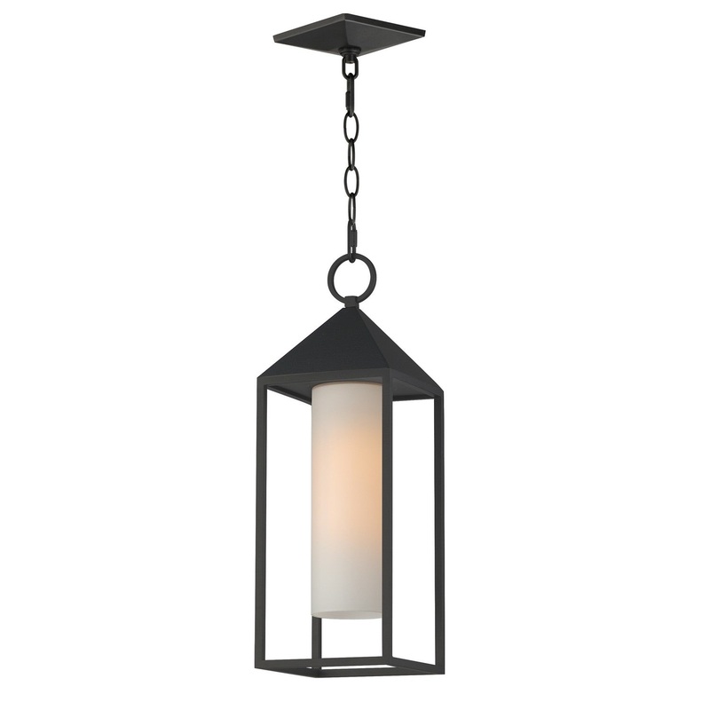 Aldous One Light Outdoor Pendant in Black