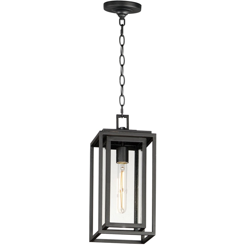 Cabana One Light Outdoor Pendant in Black