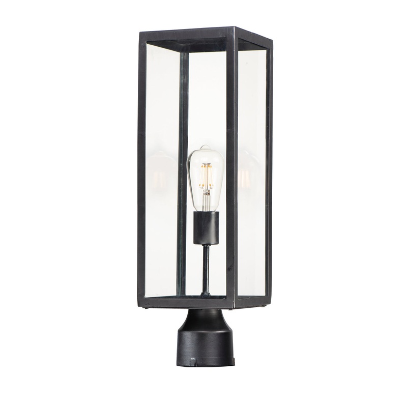 Catalina One Light Outdoor Pole/Post Lantern in Dark Bronze
