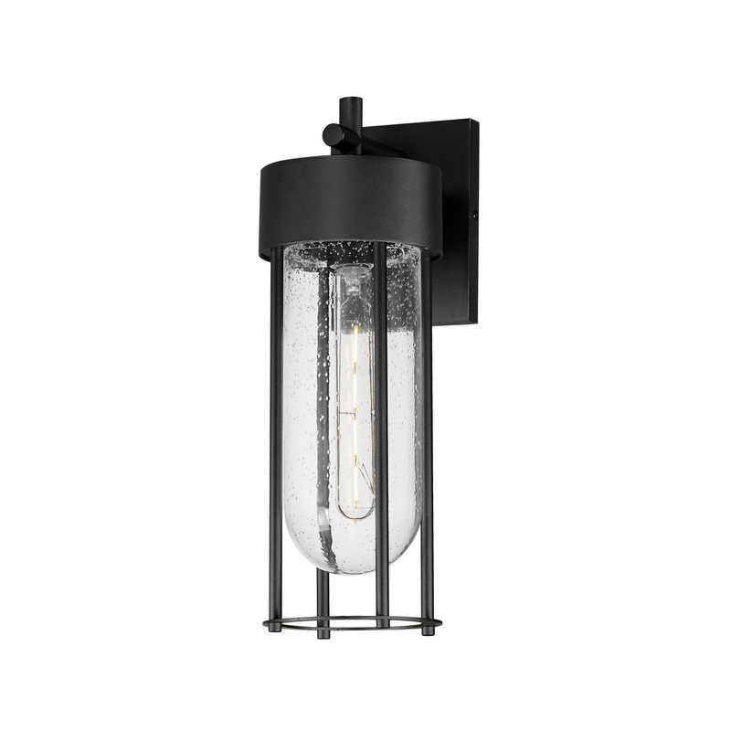 Millennial One Light Outdoor Wall Sconce in Black
