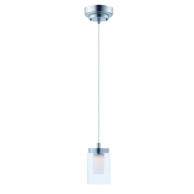 Mod LED Mini Pendant in Satin Nickel