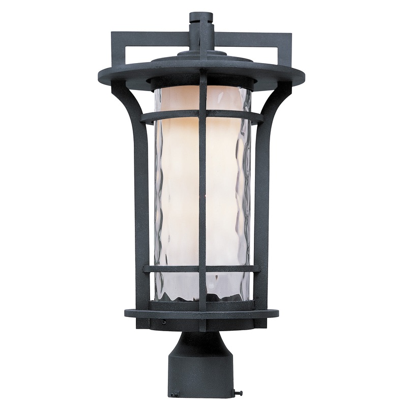 Oakville One Light Outdoor Pole/Post Lantern in Black Oxide