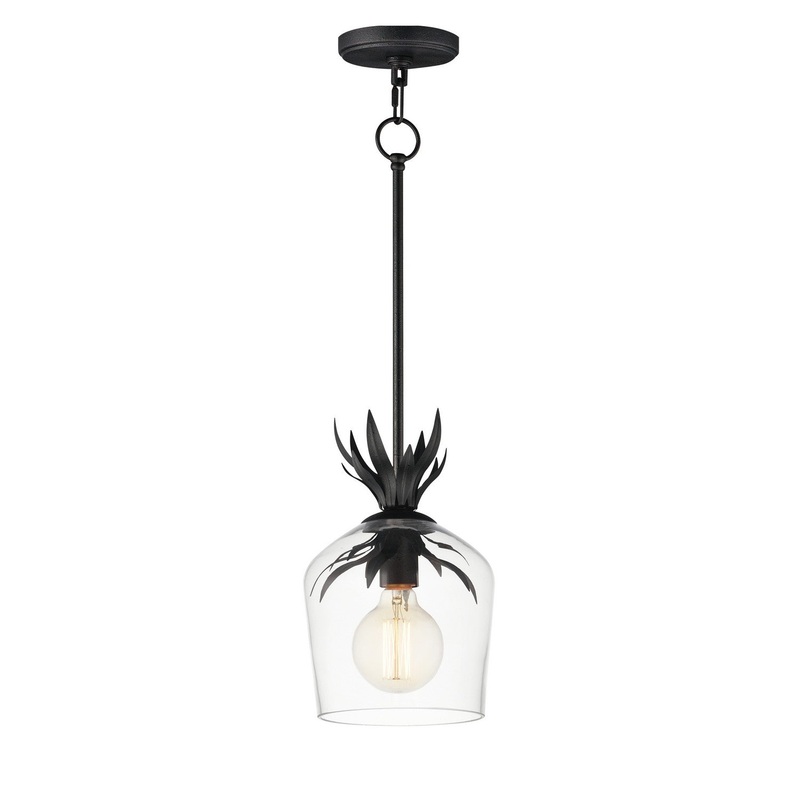 Paloma One Light Pendant in Anthracite