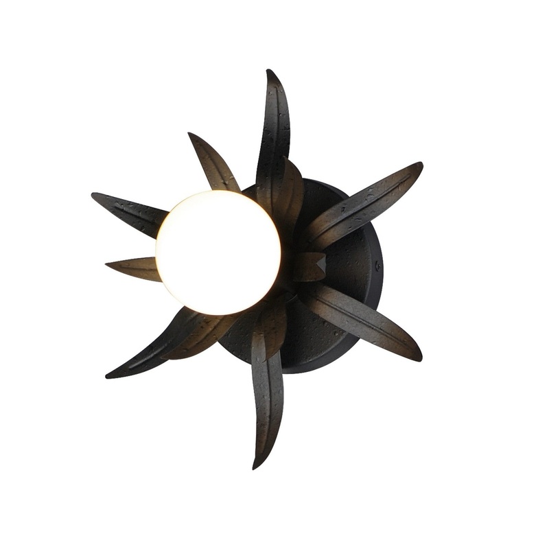 Paloma One Light Wall Sconce in Anthracite