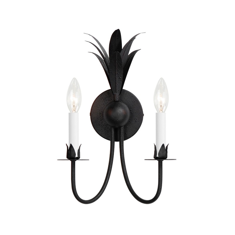 Paloma Two Light Wall Sconce in Anthracite
