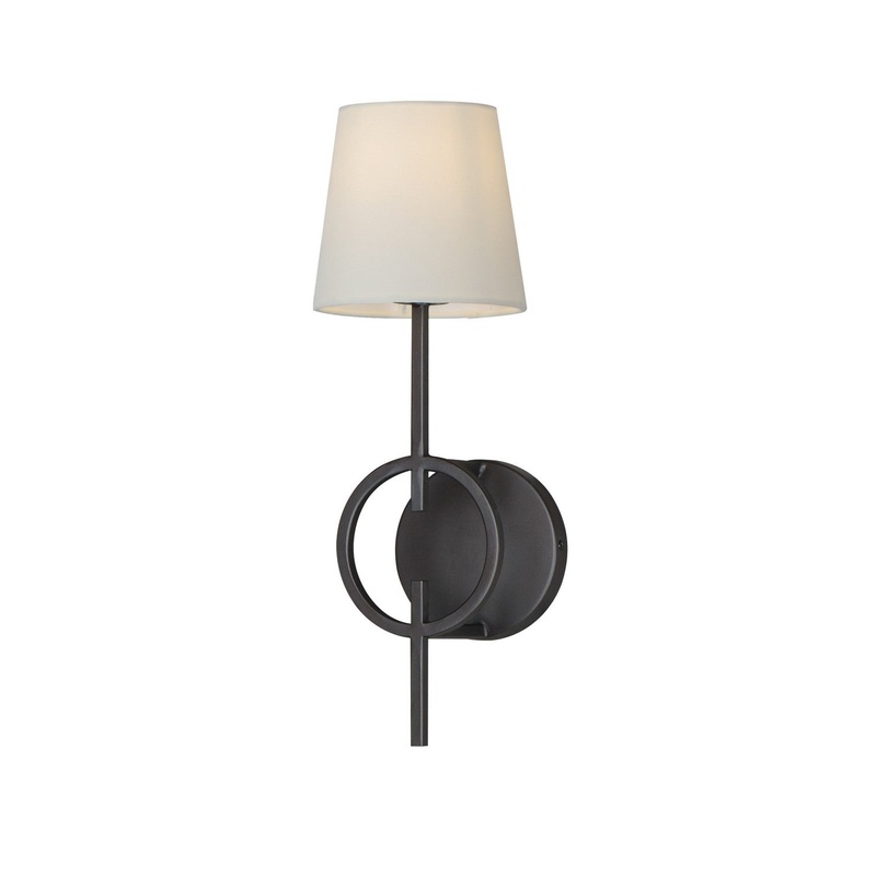 Paoli One Light Wall Sconce in Charcoal Bronze