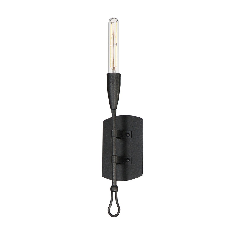 Pioneer One Light Wall Sconce in Anthracite