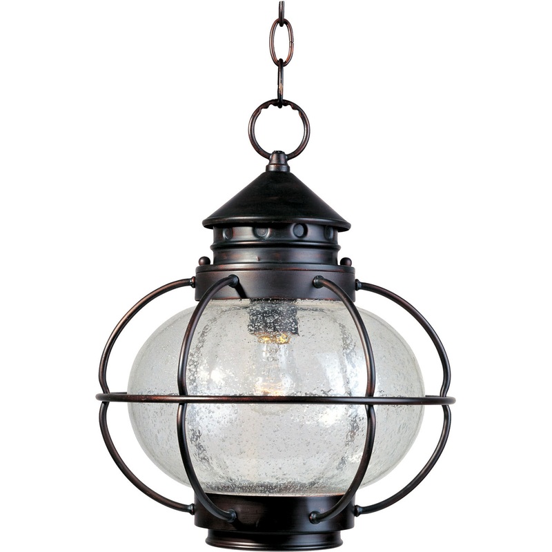 Portsmouth One Light Outdoor Hanging Lantern in Oil Rubbed Bronze