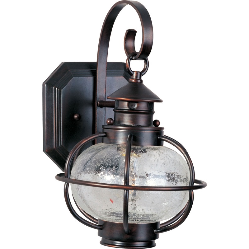 Portsmouth One Light Outdoor Wall Lantern in Oil Rubbed Bronze