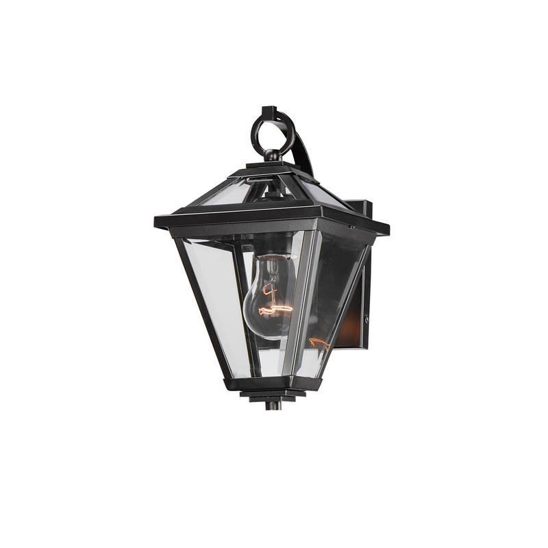 Prism One Light Wall Sconce in Black