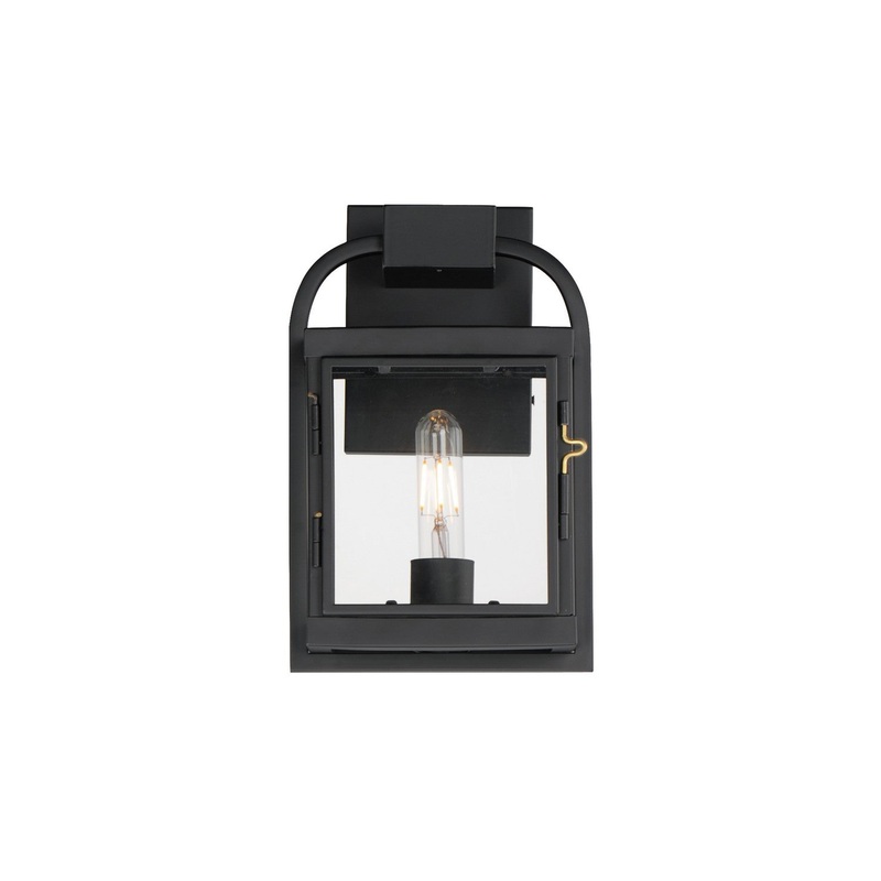Bonham One Light Outdoor Wall Sconce in Black