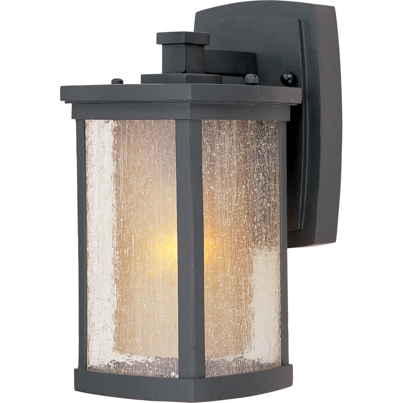 Bungalow One Light Outdoor Wall Lantern in Bronze