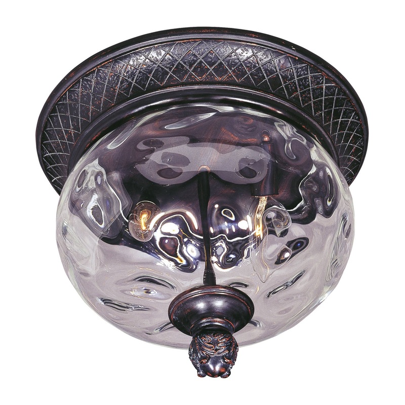 Carriage House DC Two Light Outdoor Ceiling Mount in Oriental Bronze