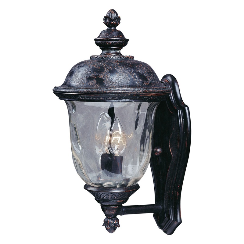 Carriage House DC Two Light Outdoor Wall Lantern in Oriental Bronze