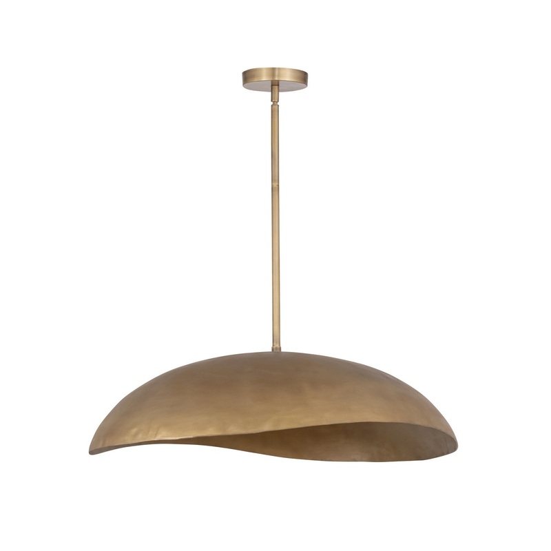 Denarii Two Light Pendant in Natural Gold