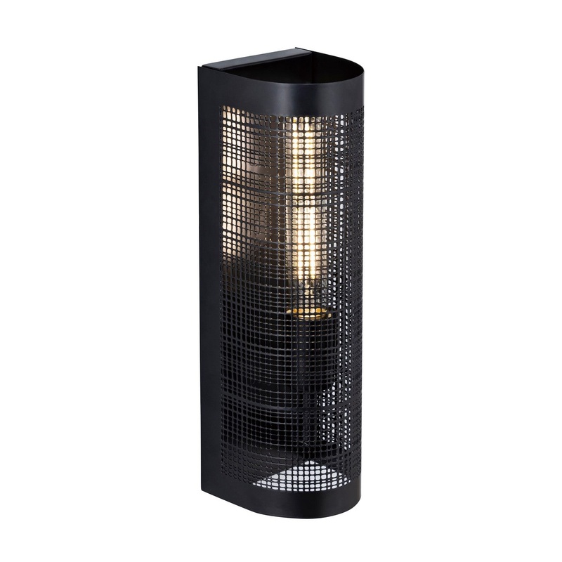 Hatcher One Light Outdoor Wall Sconce in Black
