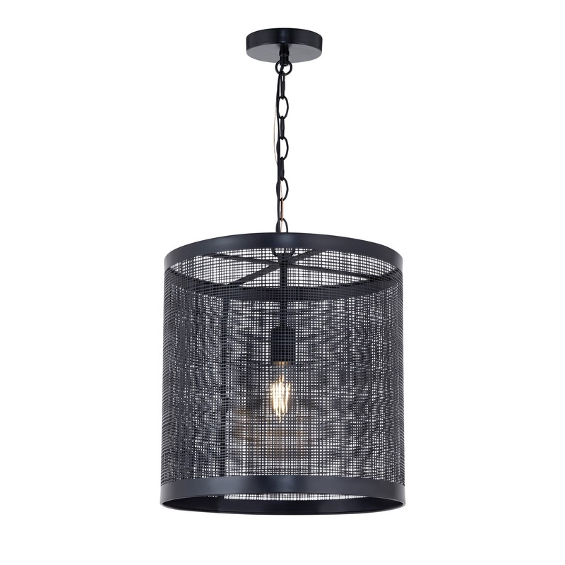 Hatcher One Light Pendant in Black