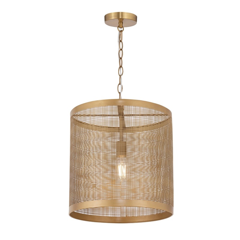 Hatcher One Light Pendant in Gold