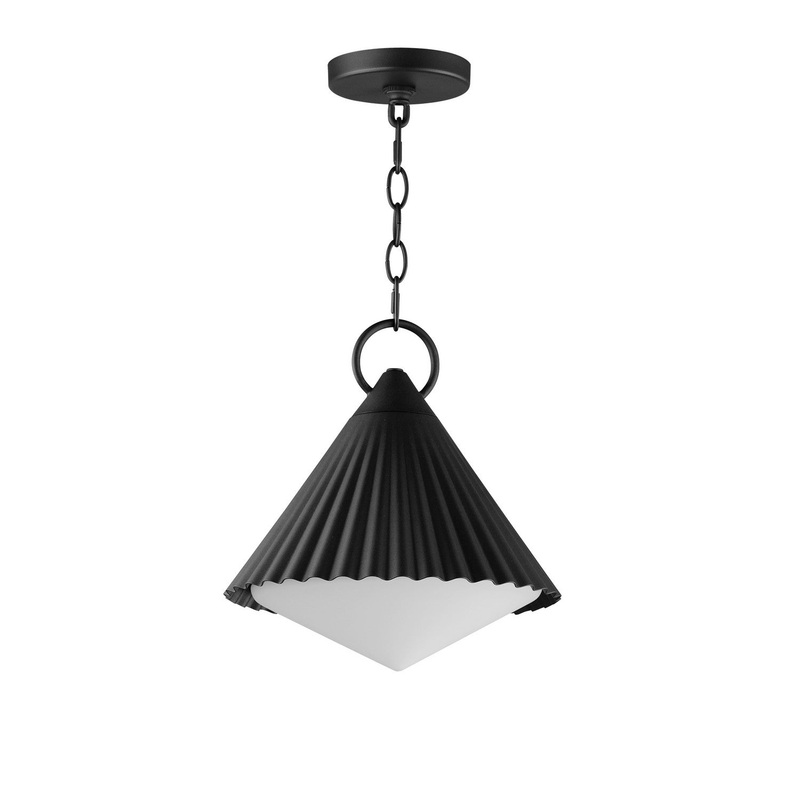 Odette One Light Pendant in Black