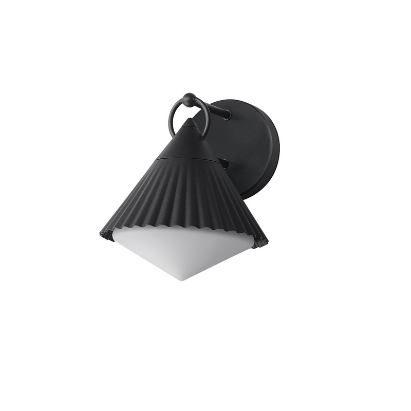 Odette One Light Wall Sconce in Black