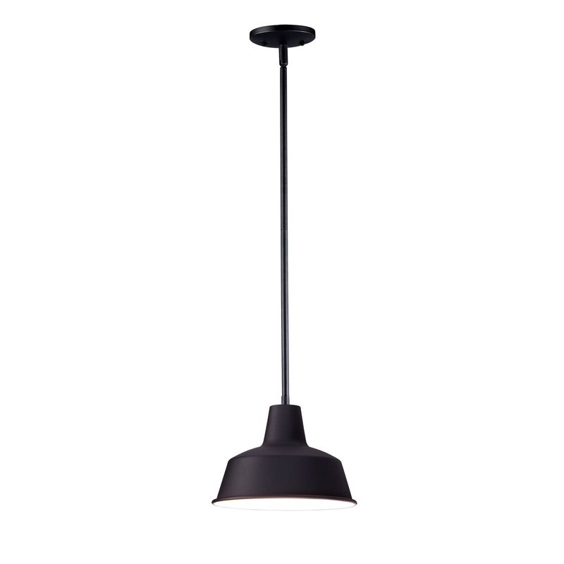 Pier M One Light Outdoor Pendant in Black