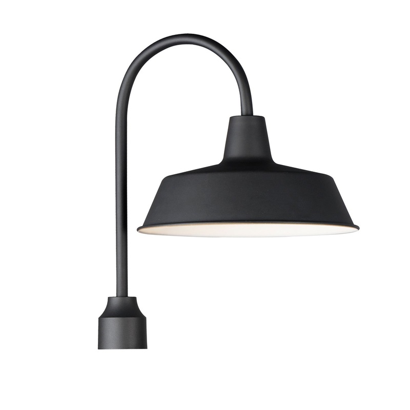 Pier M One Light Post Lantern in Black